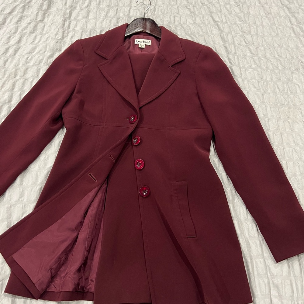 Bebe Deep Red Women's Blazer